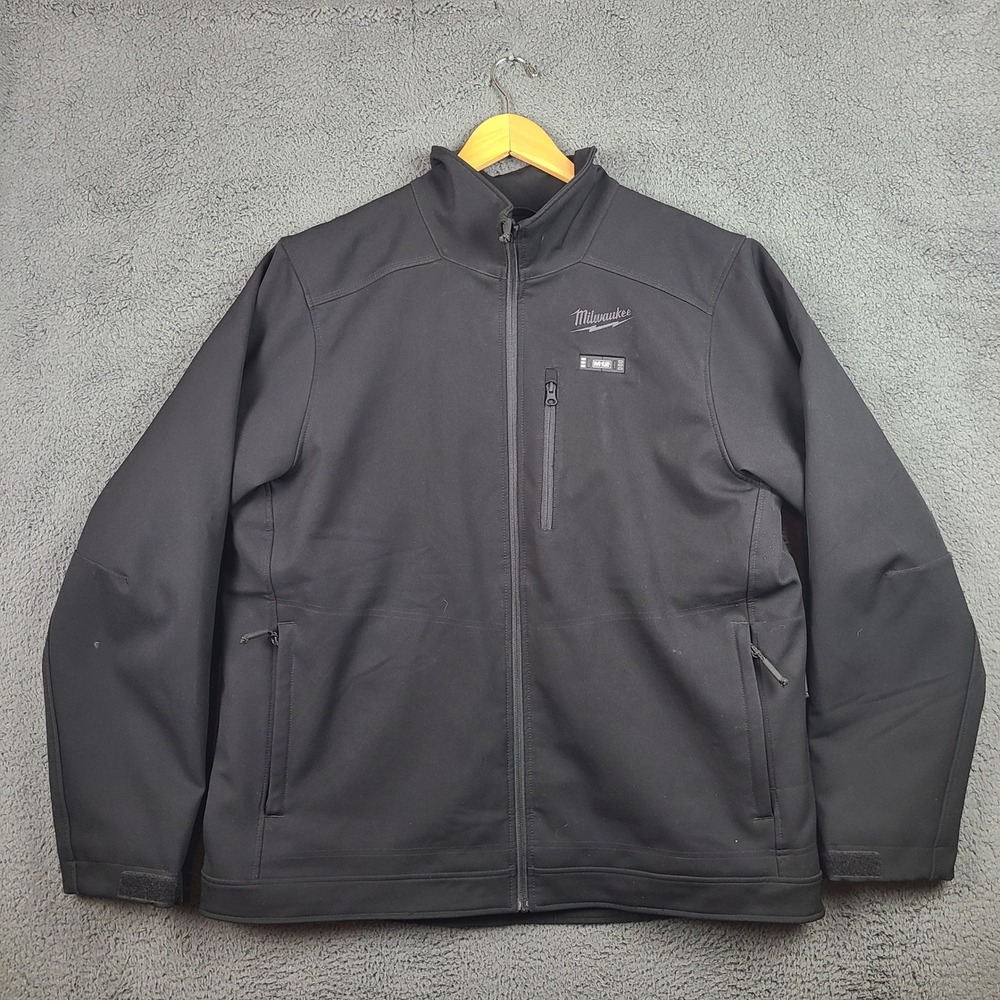 Milwaukee M12 Heated Gear Jacket Mens XL Black Full Zip Workwear Coat No battery